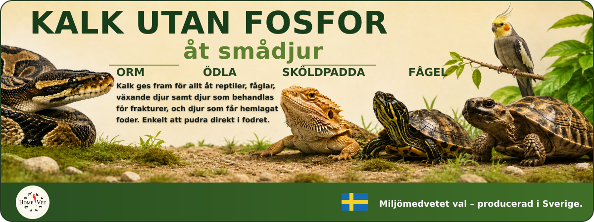 Kalk utan fosfor åt smådjur 100 g