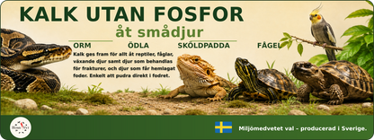 Kalk utan fosfor åt smådjur 100 g