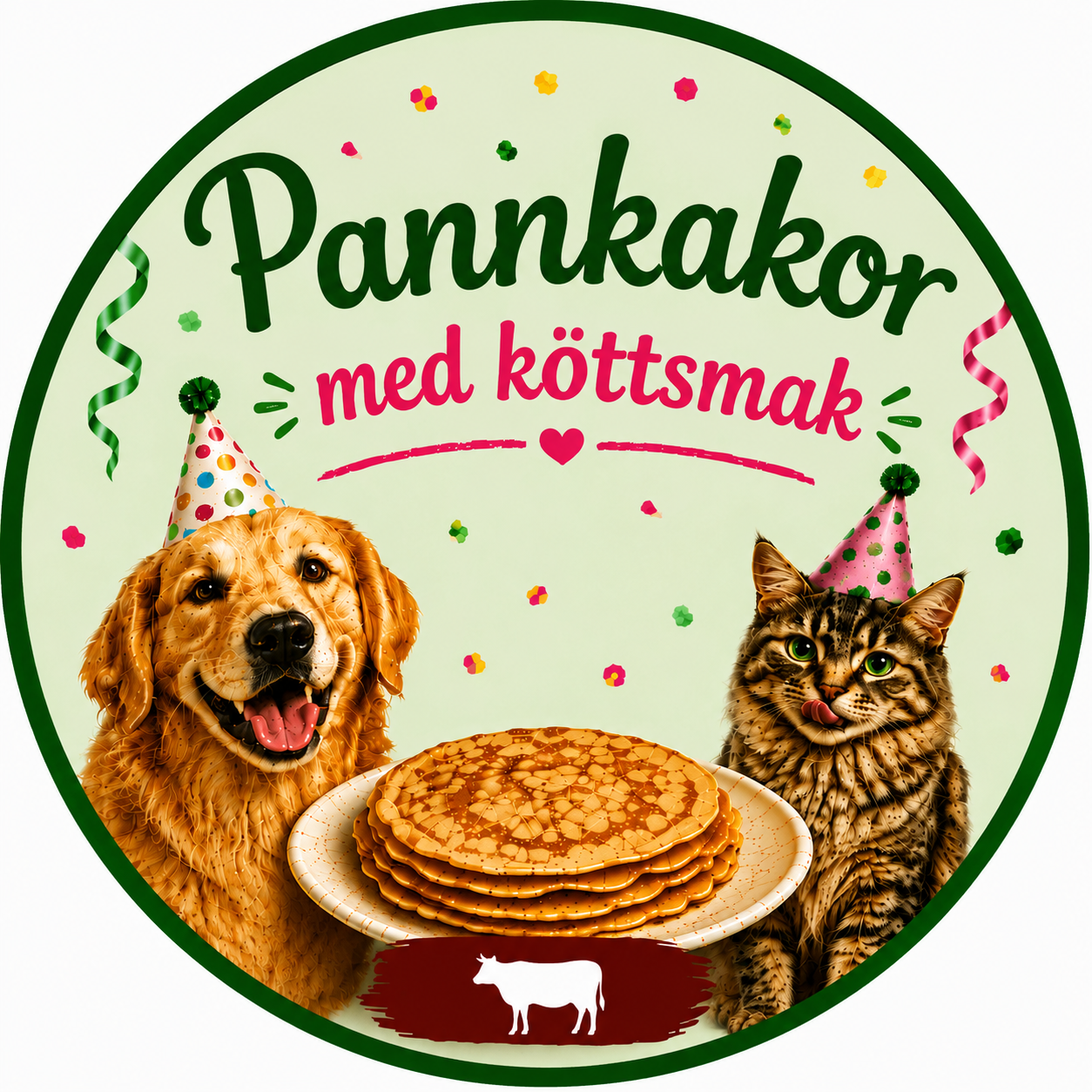 Pannkakor åt hund, katt och iller köttsmak 120 g