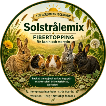 Solstrålemix – örttopping för växtätare 70 g