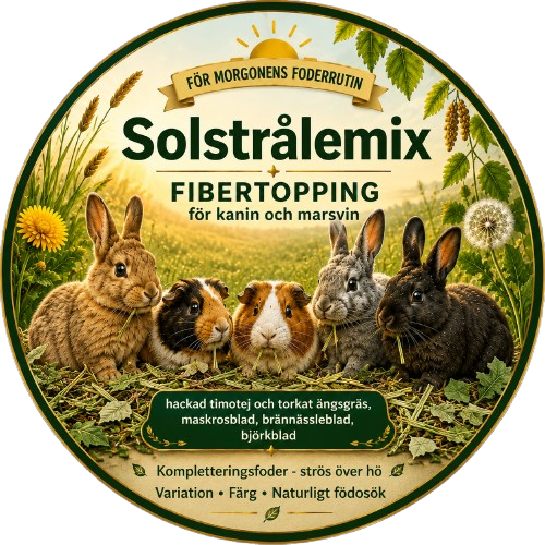 Solstrålemix – örttopping för växtätare 70 g