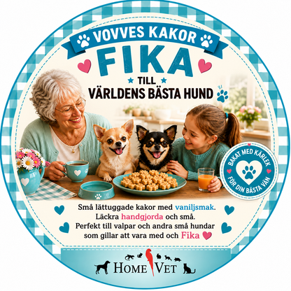 Vovves små benformade kakor-vaniljsmak 70 g