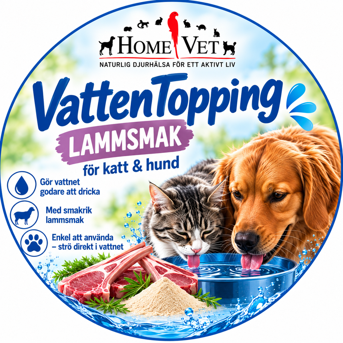 VattenTopping med Lammsmak 60 g