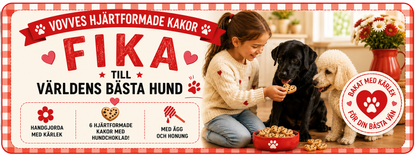 Fika med hjärtformade hundchokladkakor 70 g