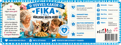Vovves små benformade kakor-vaniljsmak 70 g