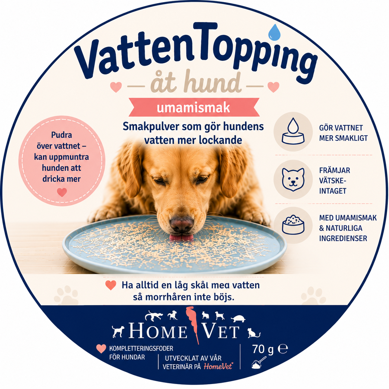 VattenTopping åt hund 70 g