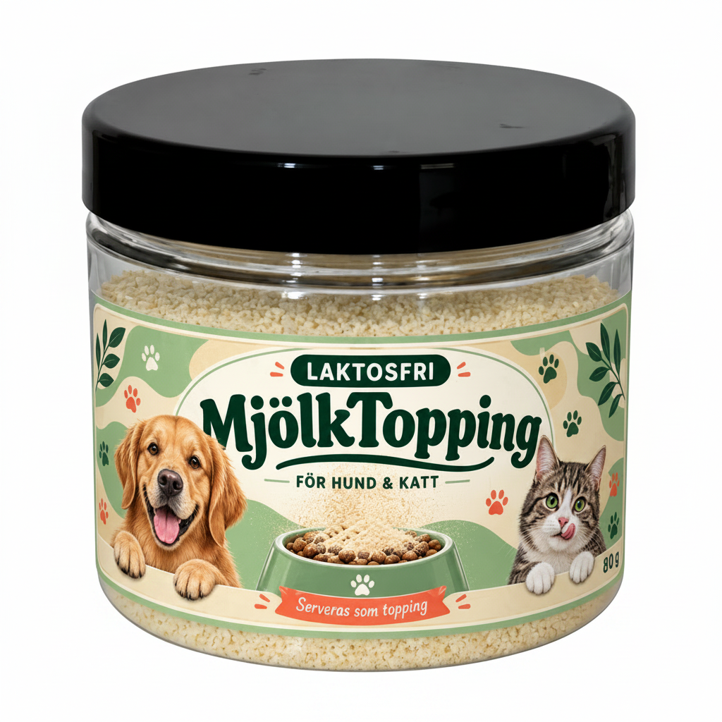 Laktosfri MjölkTopping åt Hund & Katt 80 g