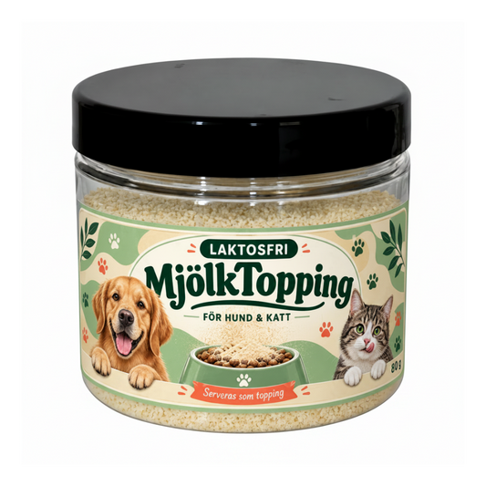 Laktosfri MjölkTopping åt Hund & Katt 80 g