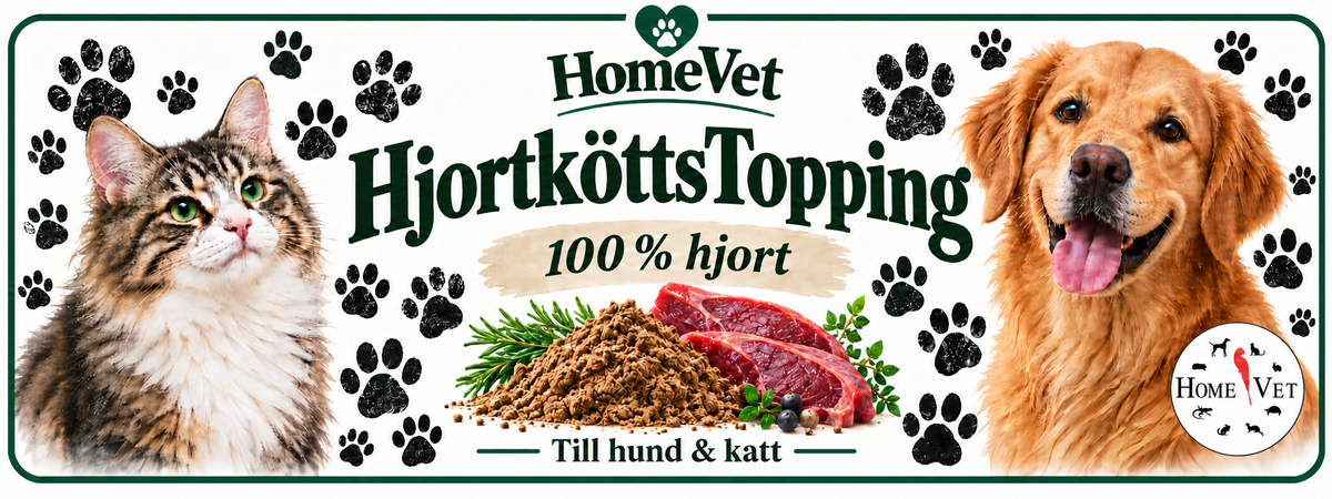 HjortköttsTopping åt hund,katt och iller 60 g