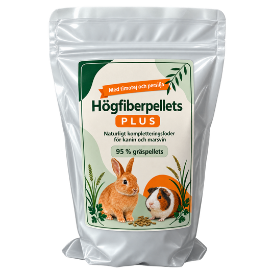 Högfiberpellets Plus med timotej och persilja