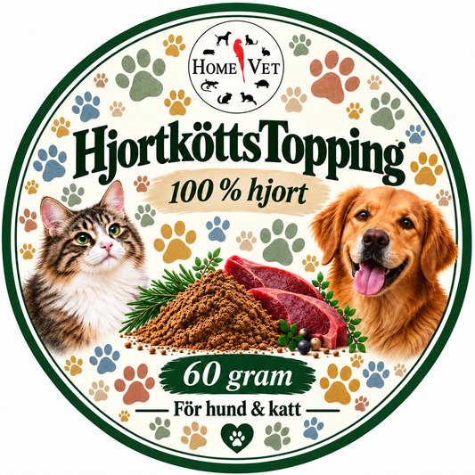 HjortköttsTopping åt hund,katt och iller 60 g