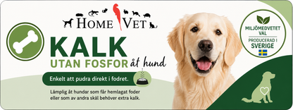 Kalk utan fosfor åt hund 200 g