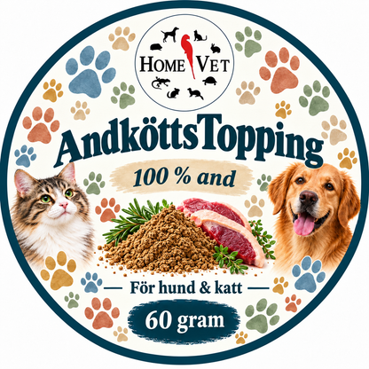 AndköttTopping åt hund,katt och iller 60 g