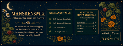 Månskensmix – örttopping för växtätare 70 g