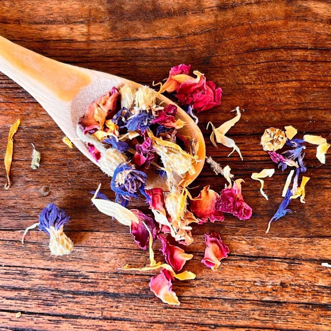 Flower Power - Lufttorkad måltidstoppning med blomblad 35 g