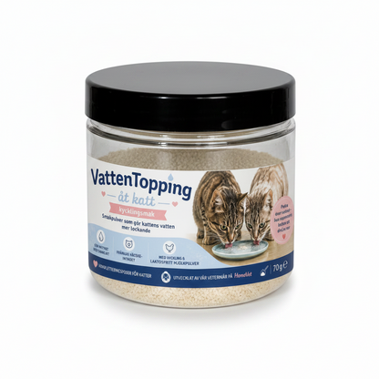 Vattentopping med kycklingsmak åt katt 70 g