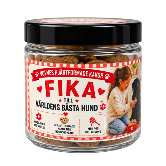 Fika med hjärtformade hundchokladkakor 70 g