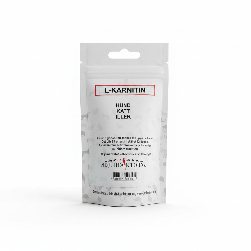 L-Karnitin vit bakgrund